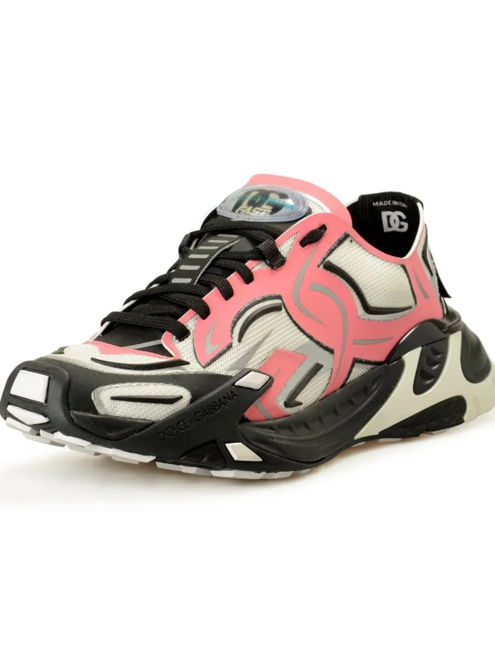 Dolce & Gabbana Men's Pink/Black Athletic Sneakers Shoes US 11 IT 44